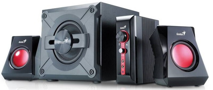 Reproduktory Genius GX Gaming SW-G2.1 1250 / 45 W / 90 dB / černá/červená Varianta: ivi1
