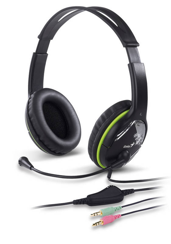 Genius HS-400A sluchátka s mikrofonem černá