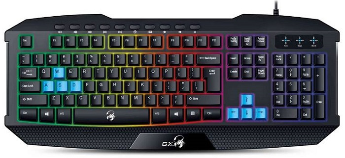 Genius GX GAMING Scorpion K215 RGB herní drátová klávesnice černá CZ/SK