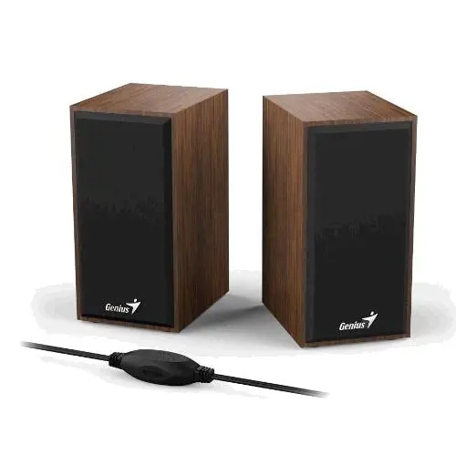 Genius SP-HF180 dřevěné reproduktory 2.0 hnědé