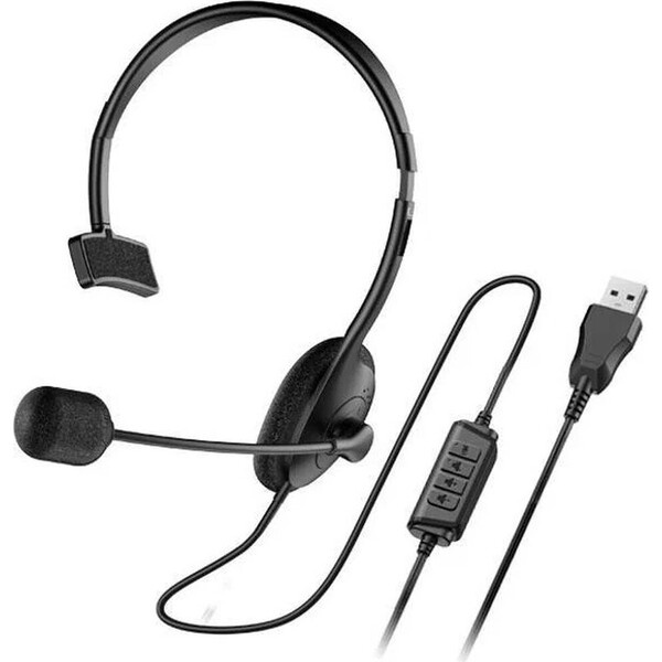 Genius HS-100U drátový náhlavní headset černý