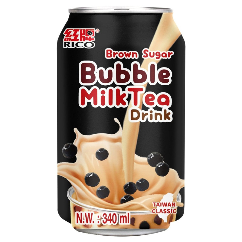 Rico Bubble milk tea nápoj s hnědým cukrem