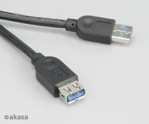 Akasa USB 3.0, A-A (A-M/A-F) prodlužovací - 1,5m