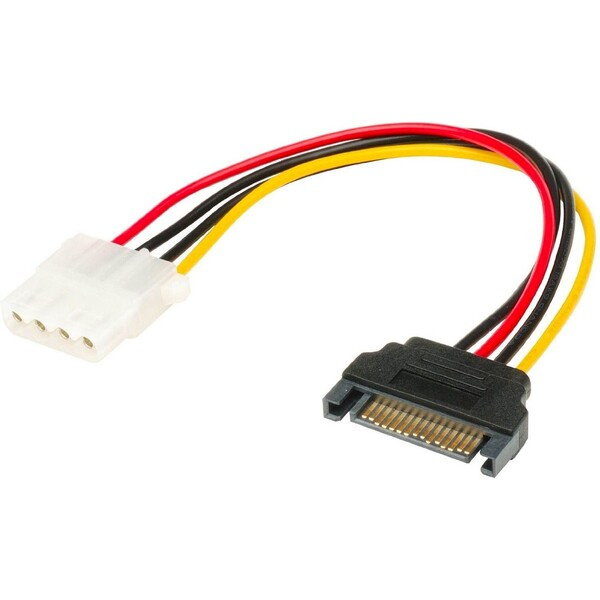 Akasa Adaptér SATA na 4pin Molex - 15 cm (AK-CBPW03-15)