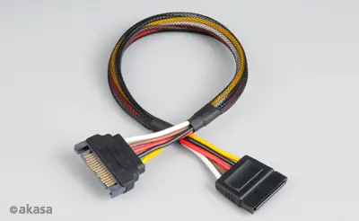 Akasa (AK-CBPW04-30), SATA napájecí prodlužovací 30cm