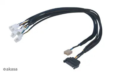 Akasa Flexa FP5S pro připojení 5 PWM ventilátorů, 45cm