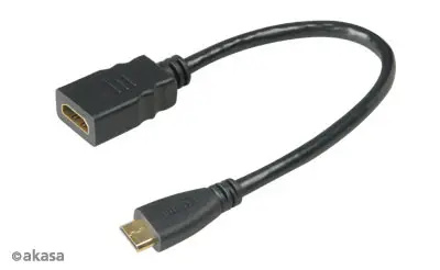 Akasa adapter HDMI na mini HDMI - 25 cm