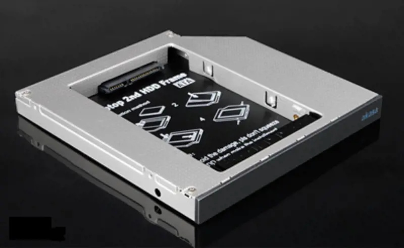Akasa redukce pro 2,5" HDD/SSD místo SATA mech. v NB (AK-OA2SSA-BKV2)