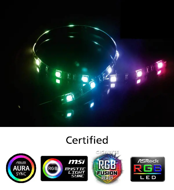 Akasa Vegas MB LED pásek barevný AK-LD05-50RB