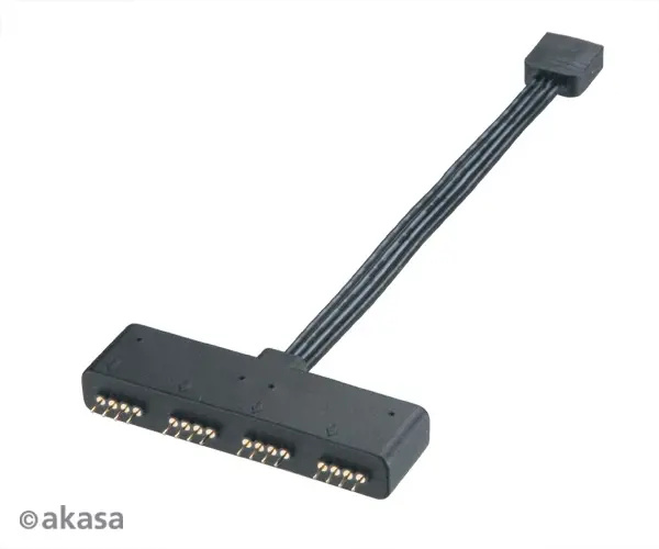 Akasa AK-CBLD02-10BK, rozbočovač pro RGB LED pásky