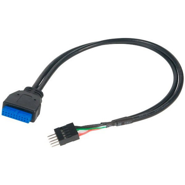 Akasa USB 3.0 na USB 2.0 adaptér 30 cm Černá