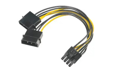 Akasa redukce 4pin Molex na 8pin PCIe, 15cm