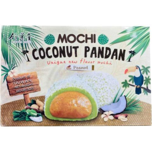 BAMBOO HOUSE coconut pandan mochi peanut 180g