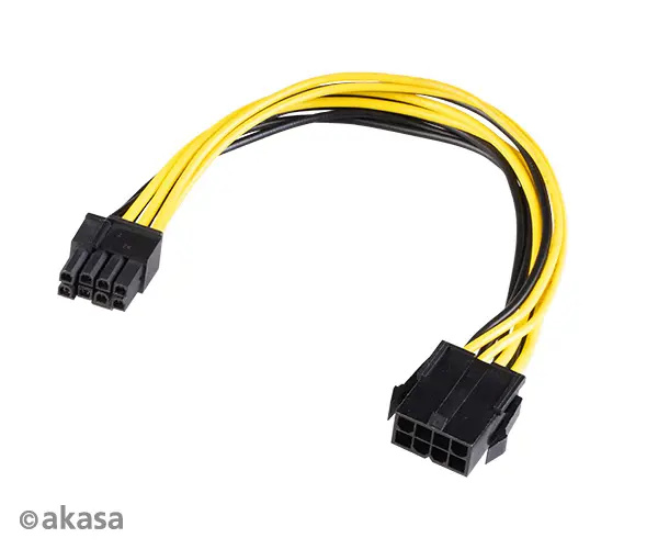 Akasa adaptér 12V ATX 8-Pin na PCIe 6+2 pin