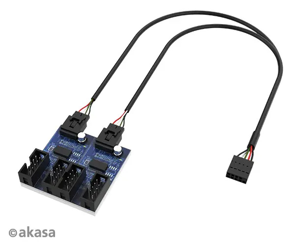 Akasa USB 2.0 interní HUB 1-4 (AK-CBUB64-30BK)
