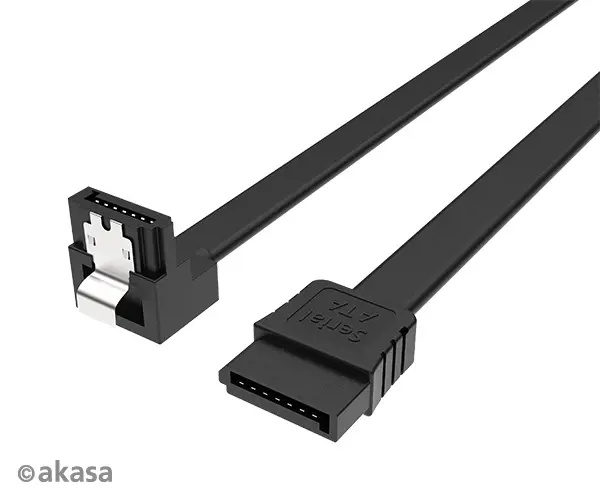 Akasa - Proslim SATA kabel 90° - 100 cm (AK-CBSA09-10BK)