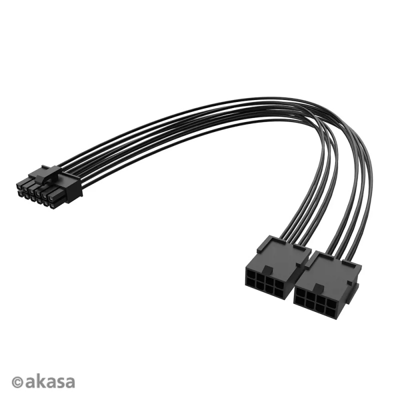 Akasa - PCIe 12-Pin na Dual 8-Pin adaptér (AK-CBPW27-30BK)