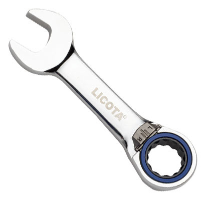 Vyhnutý ráčnový klíč s přepínáním krátký, 16 mm - LI2016