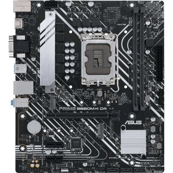 Asus PRIME B660M-K D4 90MB1950-M0EAY0 Stříbrná