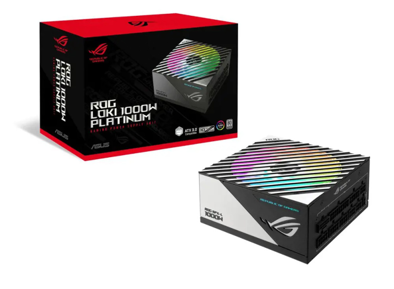 ASUS ROG-LOKI-1000P-SFX-L-GAMING 90YE00N1-B0NA00 Černá