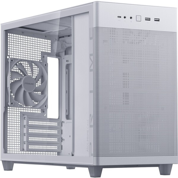 ASUS Prime AP201 TG skříň bílá 90DC00G3-B39010 Bílá