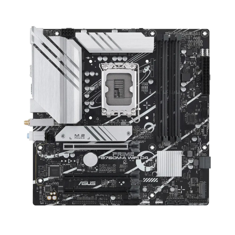 ASUS PRIME B760M-A WIFI D4 (DDR4) 90MB1CX0-M0EAY0 Stříbrná