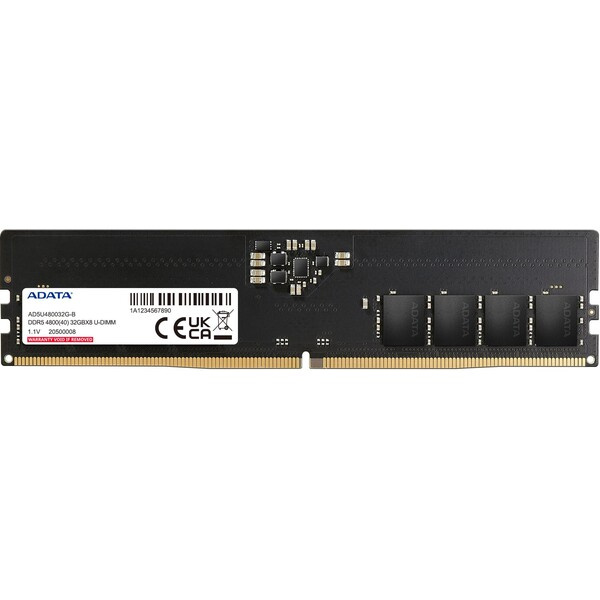 ADATA DIMM DDR5 8GB 4800MHz CL40 AD5U48008G-S Černá