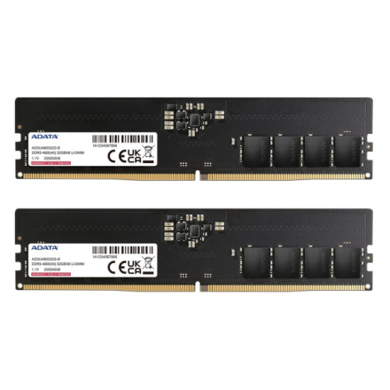 ADATA DIMM DDR5 2x16GB 4800MHz CL40 AD5U480016G-DT Černá