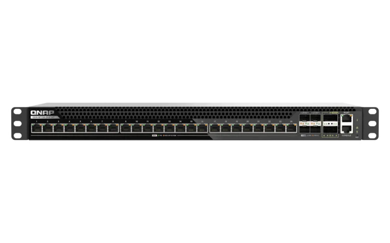 QNAP řízený switch QSW-M7230-2X4F24T (24x 10GbE port, 4x 25Gb port, 2x 100Gb port)