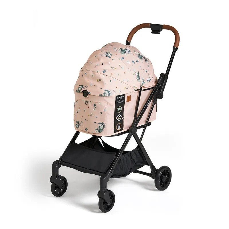 Fikago kočárek pro mazlíčky Hygge Beige, samoskládací 5,5 kg