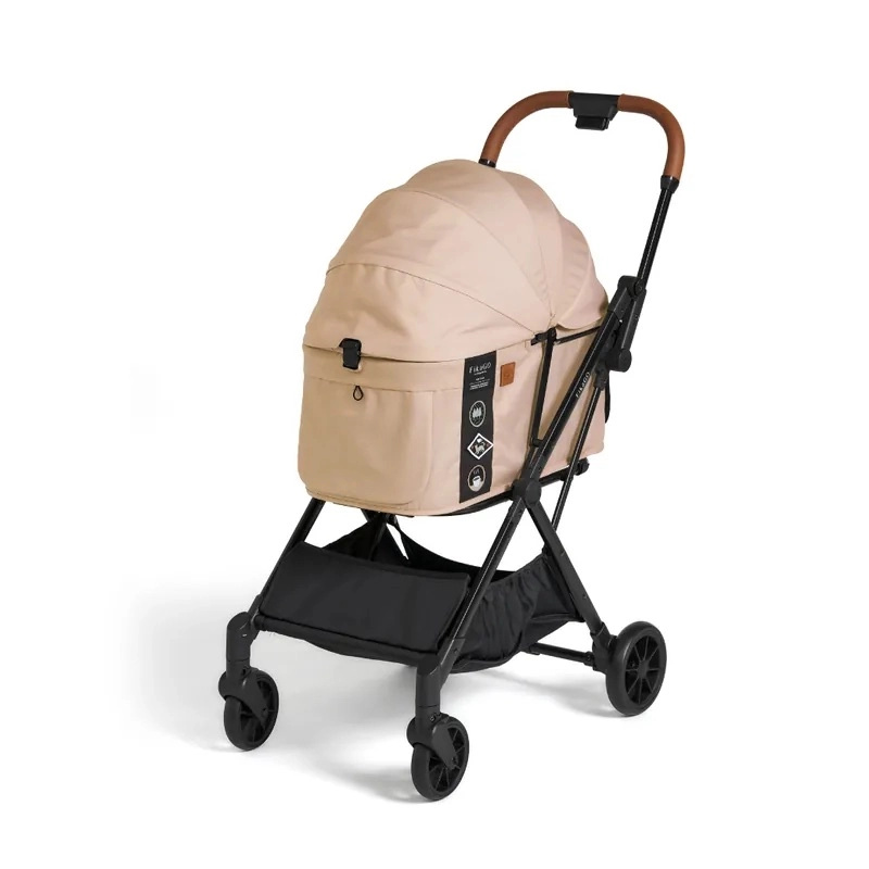 Fikago kočárek pro mazlíčky Hygge Beige, samoskládací 5,5 kg