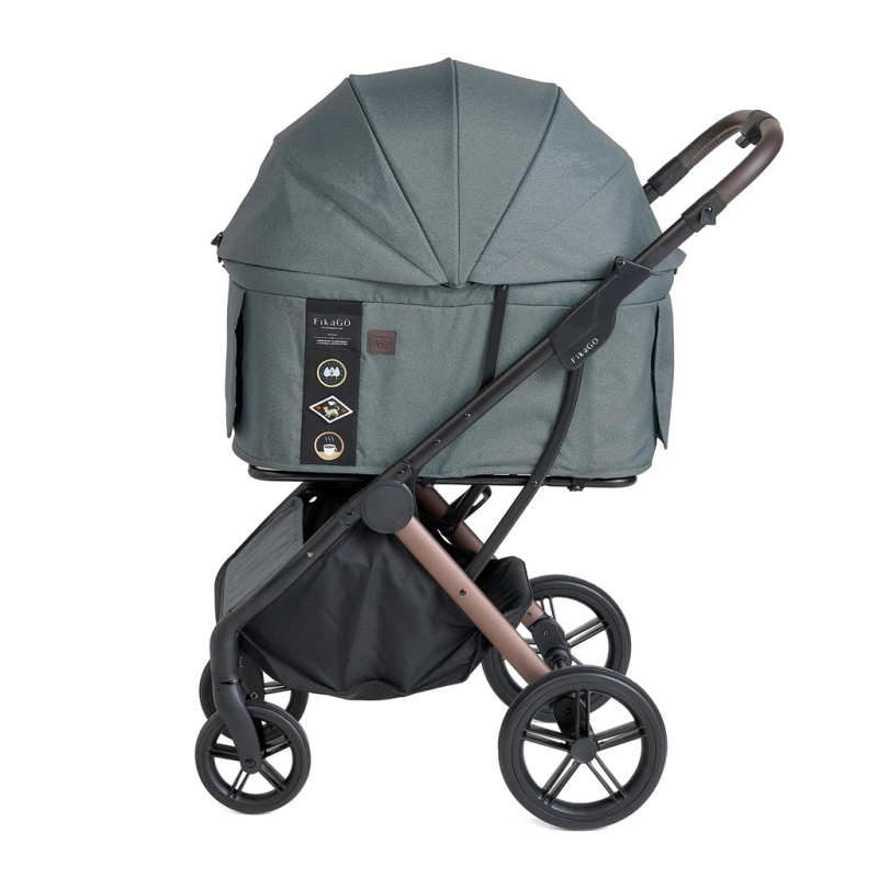 FIKAGO kočárek pro psy a kočky Agile 2 Vintage Green