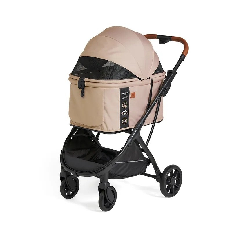 FIKAGO kočárek pro mazlíčky Agile Huggy, béžový