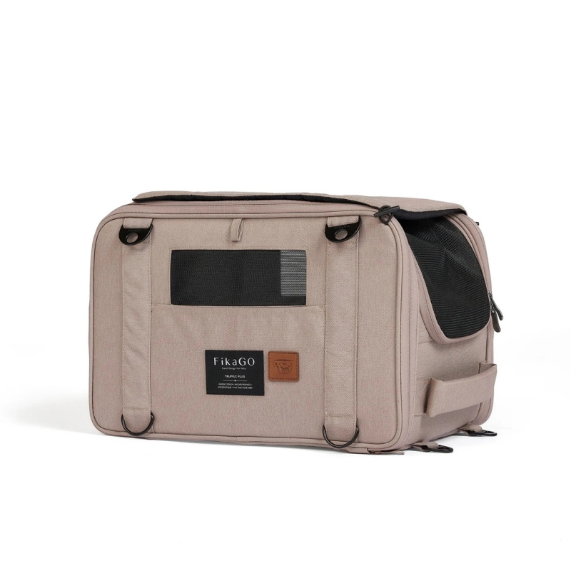 FikaGO cestovní nosič pro psy a kočky Truffle Plus Sandy Beige