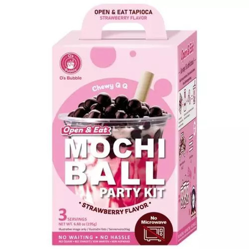 DIY Bubble tea mléčná sada jahoda 195g