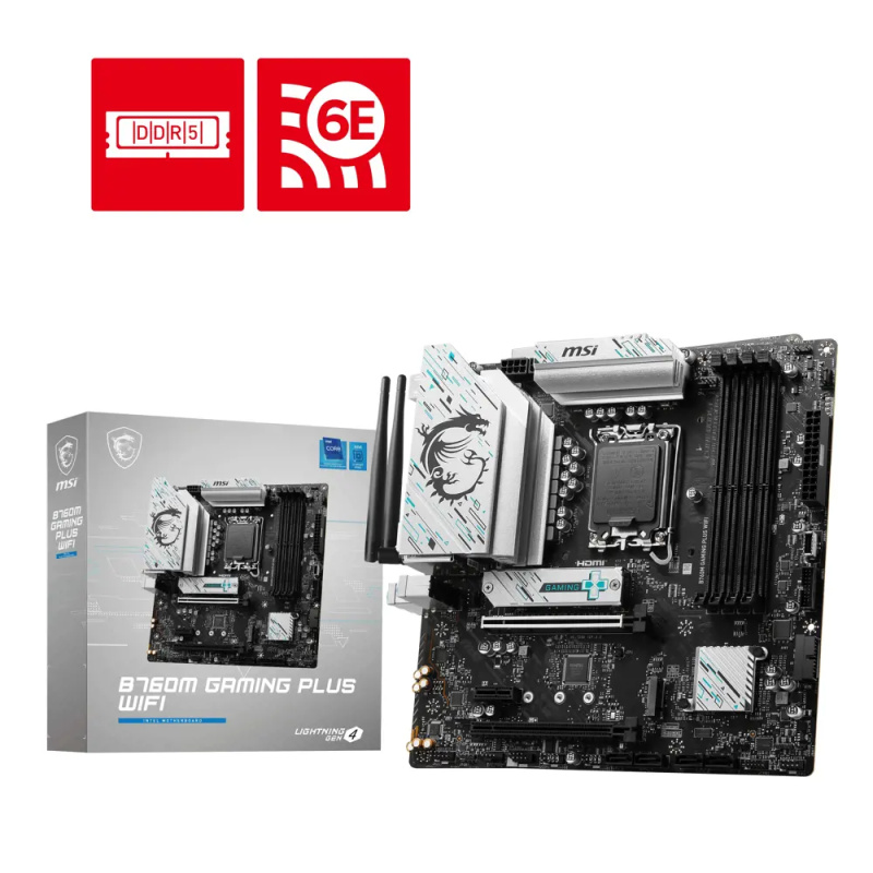 MSI B760M GAMING PLUS WIFI Bílá