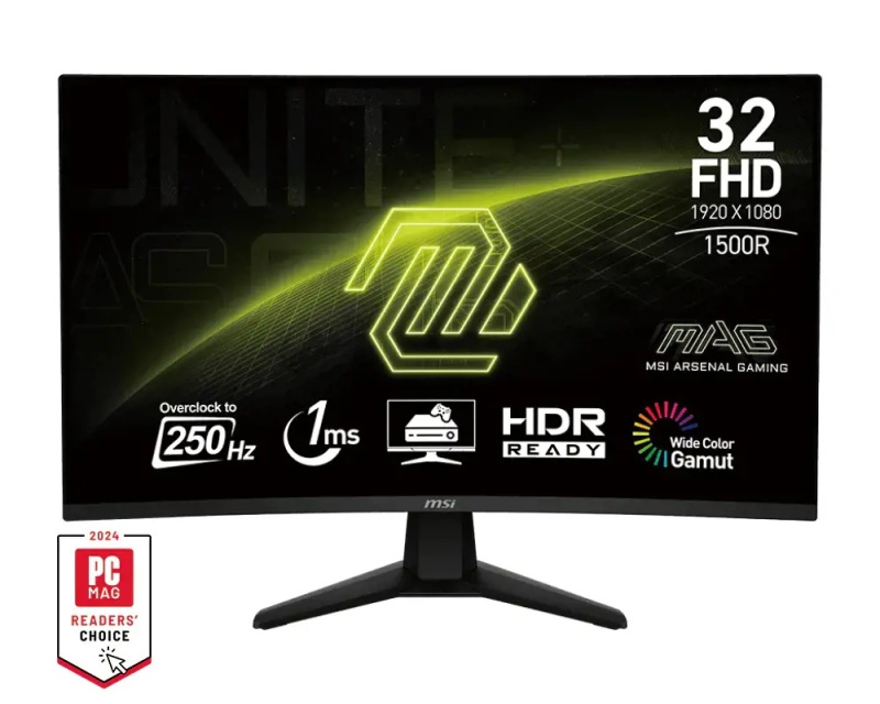 MSI MAG/32C6X/31,5"/VA/FHD/250Hz/1ms/Černá/3R