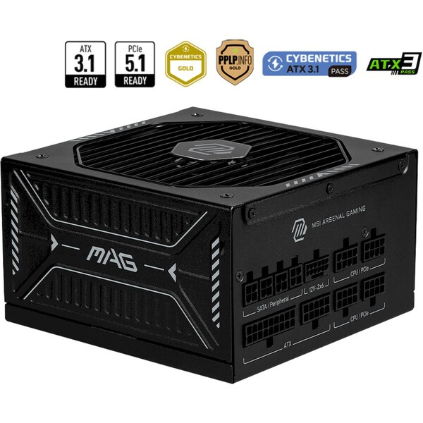 MSI MAG A1000GLS PCIE5 (306-7ZPIX11-CE0) Černá