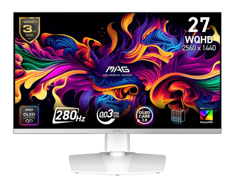 MSI MAG 272QPW QD-OLED X28 Bílá