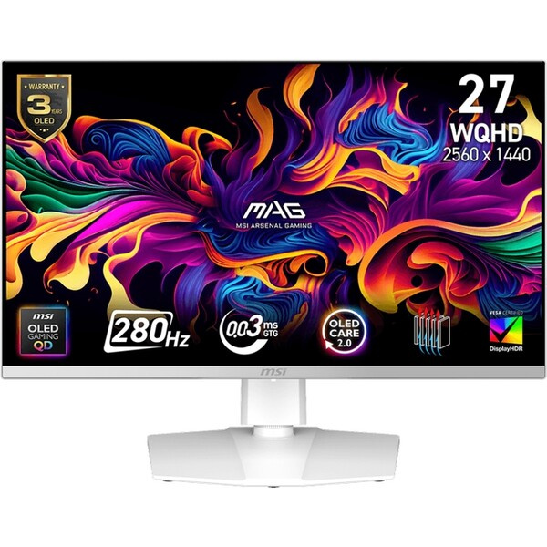 MSI MAG 272QPW QD-OLED X28 Bílá
