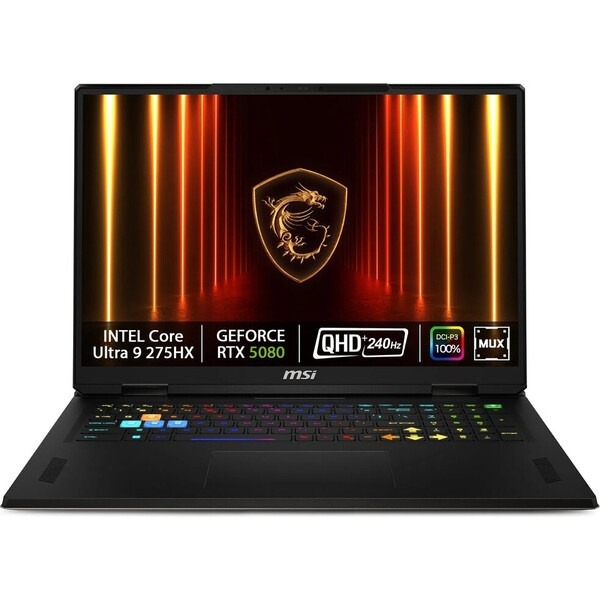MSI Vector 18 HX AI A2XWIG-832CZ Černá