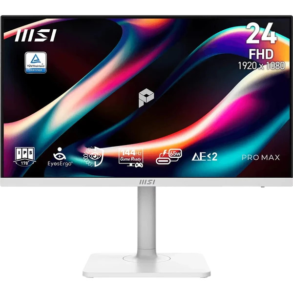 MSI PRO MAX/241PHW E14/23,8"/IPS/FHD/144Hz/1ms/Bílá/3R