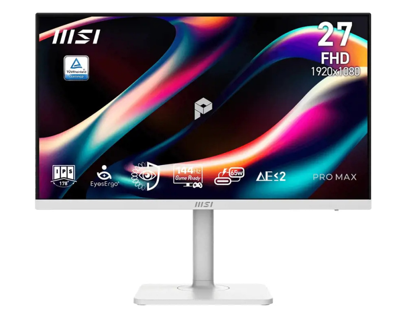 MSI PRO MAX/271PHW E14/27"/IPS/FHD/144Hz/1ms/Bílá/3R