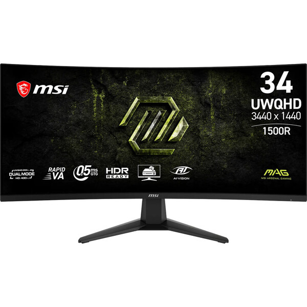 MSI MAG 346CQDF E20 herní monitor 34"
