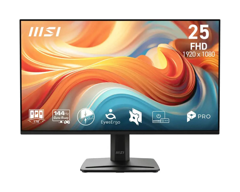 MSI Pro/MP251 E14A/24,5"/IPS/FHD/144Hz/1ms/Černá/3R