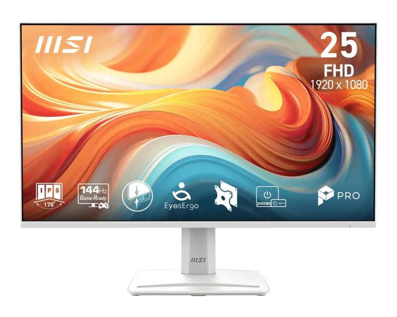 MSI Pro/MP251W E14A/24,5"/IPS/FHD/144Hz/1ms/Bílá/3R