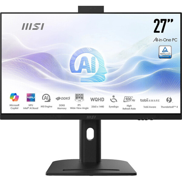 MSI Modern/AM273QP AI 1UMG-425EU/27"/QHD/U7-155H/16GB/512GB/Intel int/W11H/Černá/3R