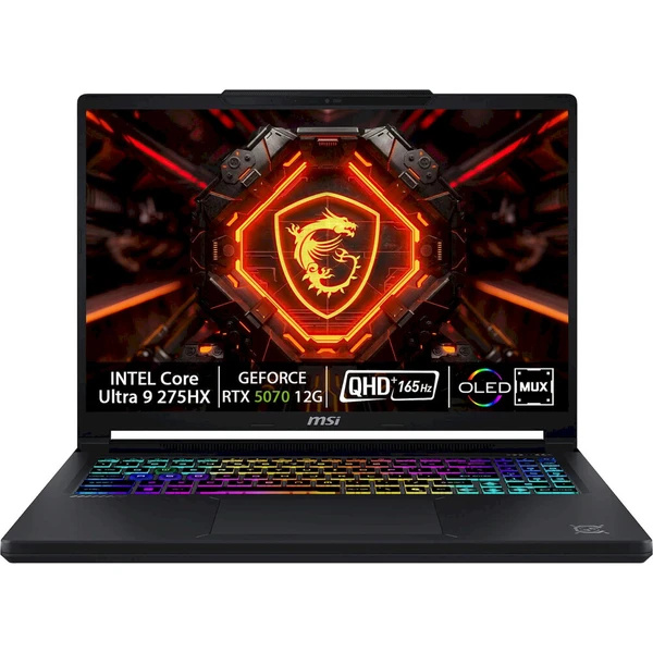 MSI Crosshair/16 Max HX E2WGXK-021XCZ/U9-275HX/16"/2560x1600/32GB/1TB/RTX 5070/bez OS/Black/2R