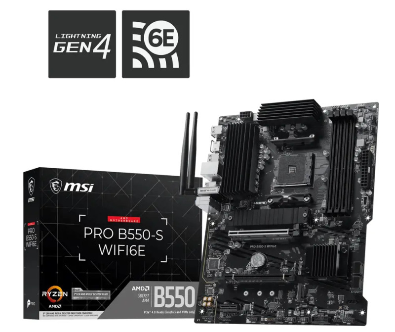 MSI PRO B550-S WIFI6E/AM4/ATX