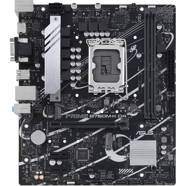 ASUS PRIME B760M-K D4 (DDR4) 90MB1DS0-M0EAY0 Stříbrná